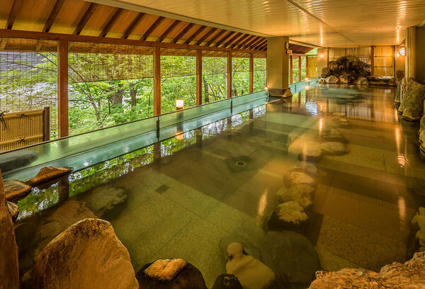 定山渓ビューホテルの大浴場