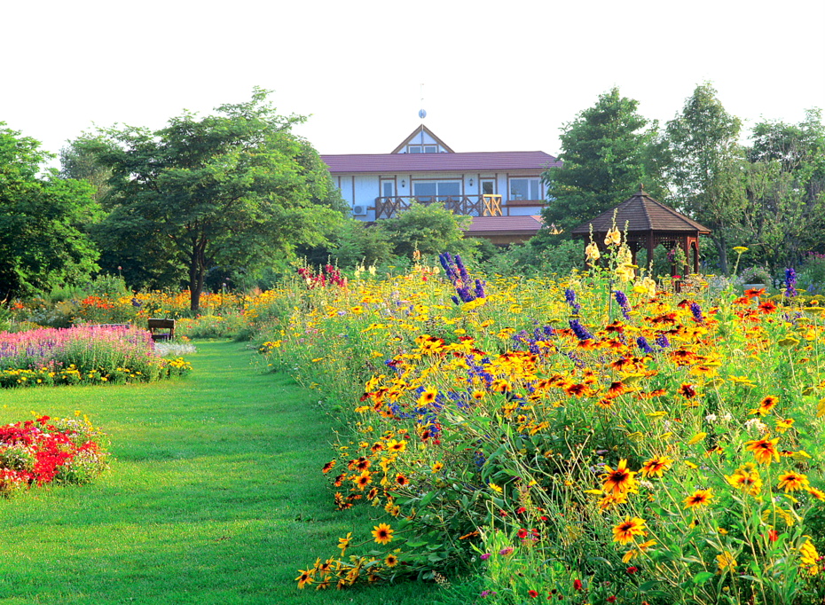 紫竹ガーデン で花に囲まれた朝食ビュッフェ ぐうたび北海道